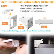 Vmaisi Adhesive Magnetic Cabinet Locks for Babies (8 Locks and 2 Keys)