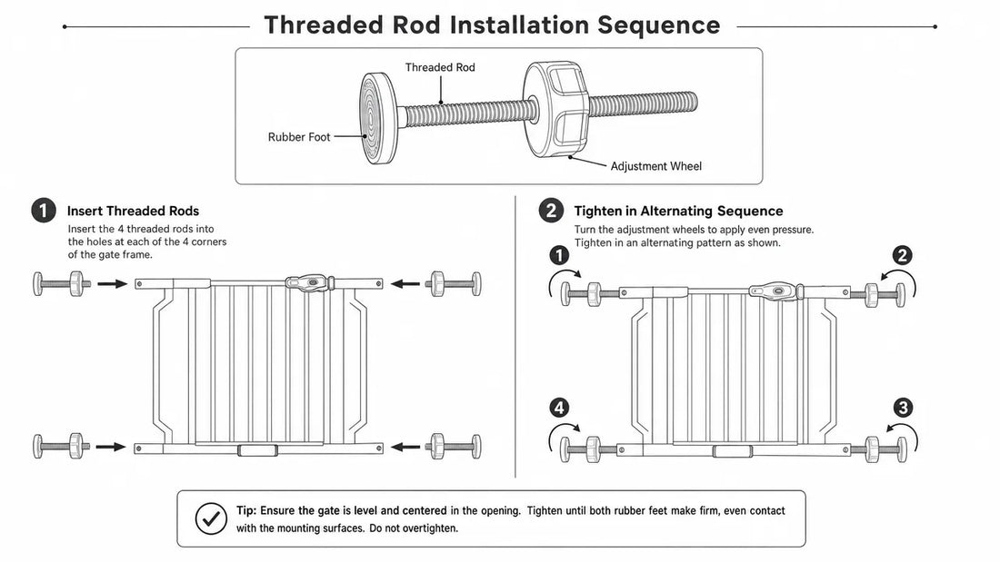 How to Replace Missing Threaded Spindle Rods on a Pressure Gate
