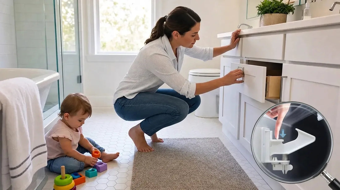 Babyproofing a Rental Bathroom Without Drilling