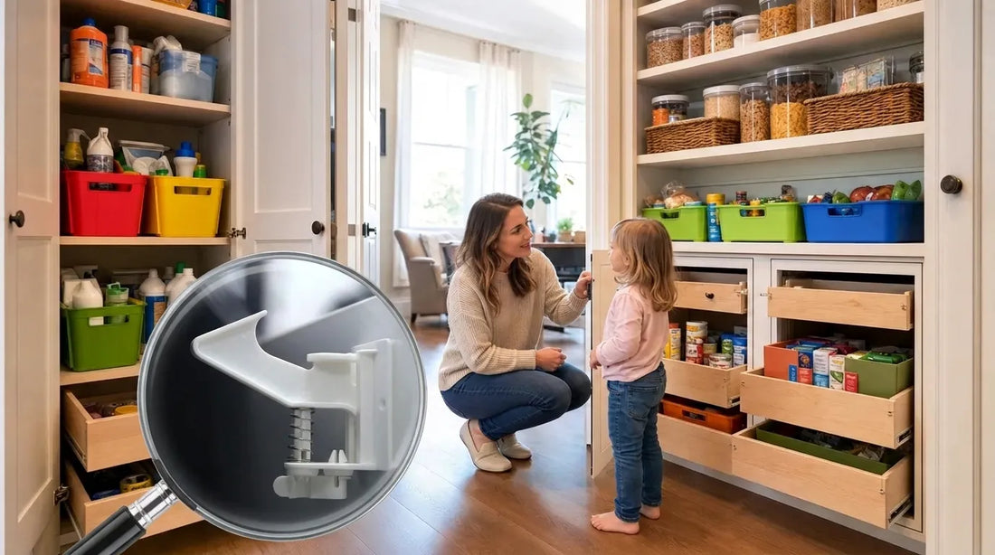 How to Childproof a Pantry with Mixed Door and Drawer Styles