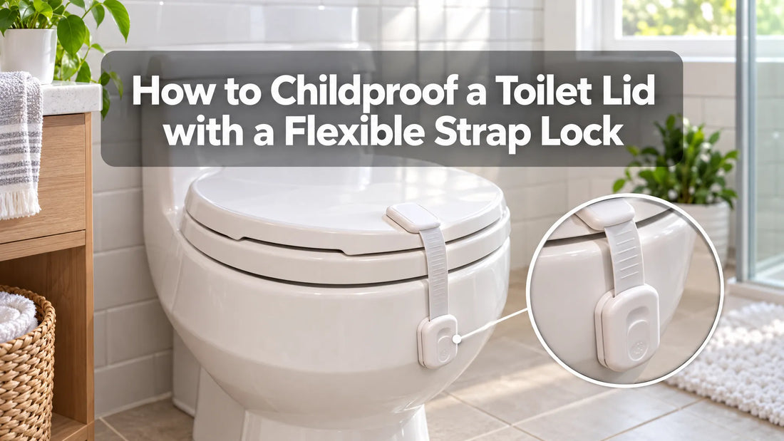 How to Childproof a Toilet Lid with a Flexible Strap Lock