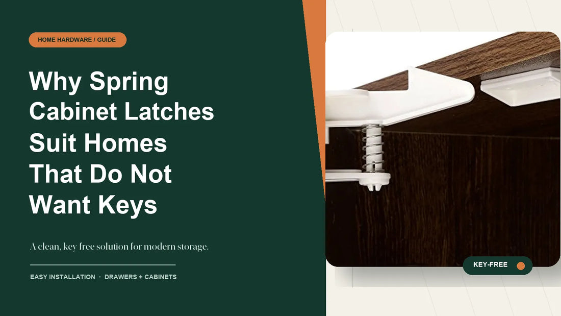 Why Spring Cabinet Latches Suit Homes That Do Not Want Keys