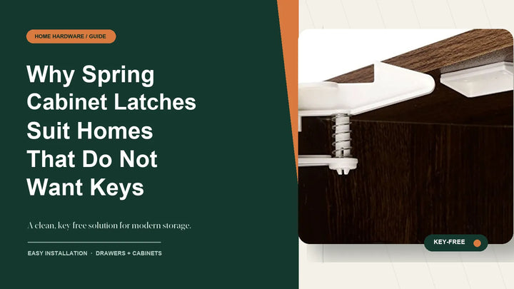 Why Spring Cabinet Latches Suit Homes That Do Not Want Keys