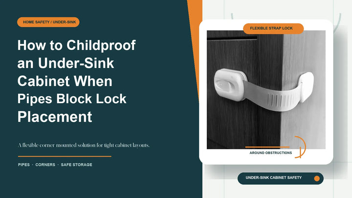 How to Childproof an Under-Sink Cabinet When Pipes Block Lock Placement