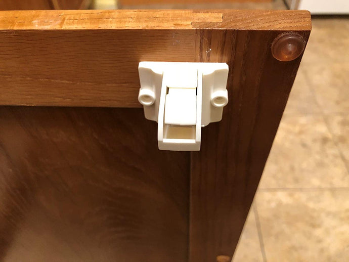 Magnetic Cabinet Locks Work for a Corner Cabinets