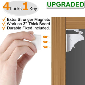 Vmaisi Child Safety Magnetic Cabinet Locks - 4 Pack