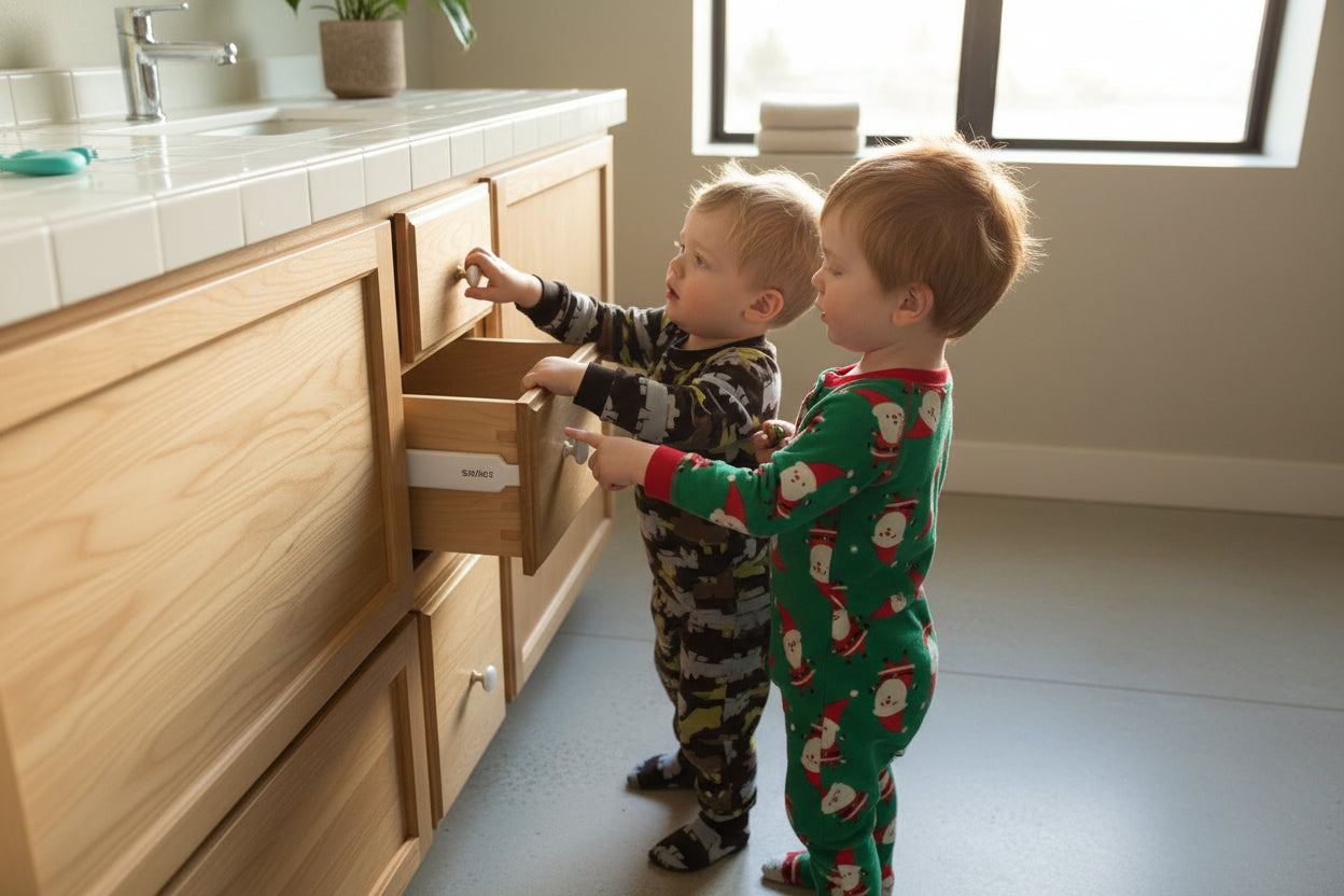 adhesive magnetic cabinet locks make your home baby safe