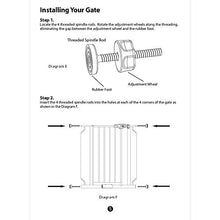 4 Pack 8MM Baby Gate Threaded Spindle Rod, Replacement Hardware Parts Kit