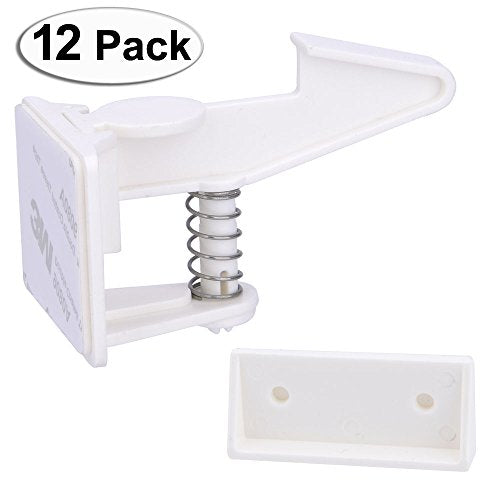 Cabinet Locks Child Safety Latches - VMAISI 12 Pack Baby Proofing Cabinet Locks