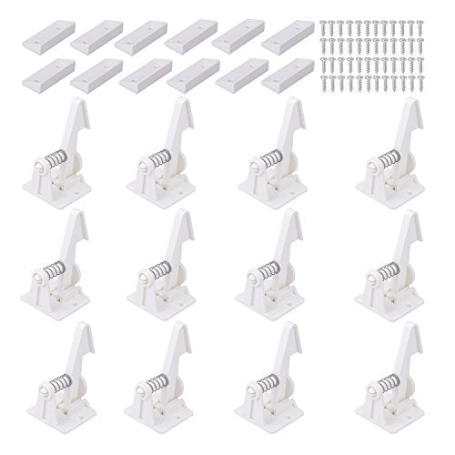 Cabinet Locks Child Safety Latches - VMAISI 12 Pack Baby Proofing Cabinet Locks