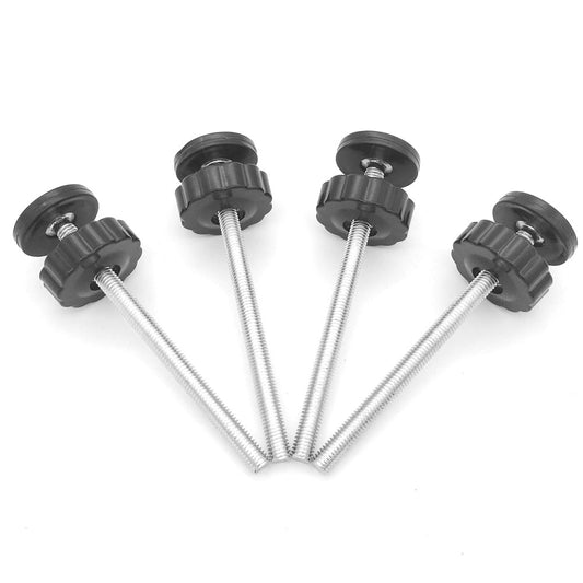 4 Pack 8MM Baby Gate Threaded Spindle Rod, Replacement Hardware Parts Kit