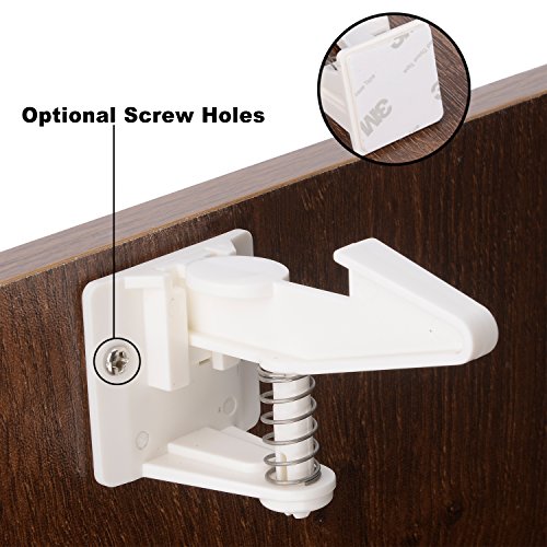 Cabinet Locks Child Safety Latches - VMAISI 12 Pack Baby Proofing Cabinet Locks